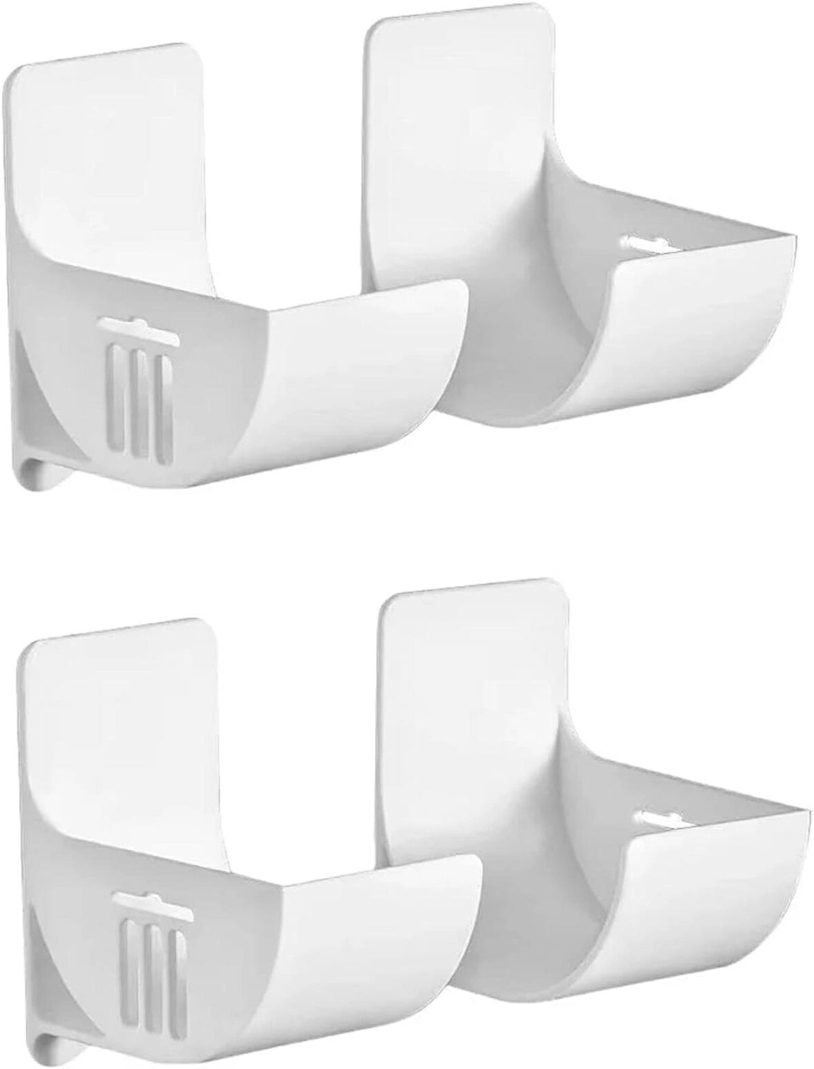 Microcase Sert ABS Plastik Çok amaçlı Mutfak Çöp Poşeti Rulo Streç Aluminyum Folyo Tutucu Organizer Set 1 Adet - BEYAZ AL4989