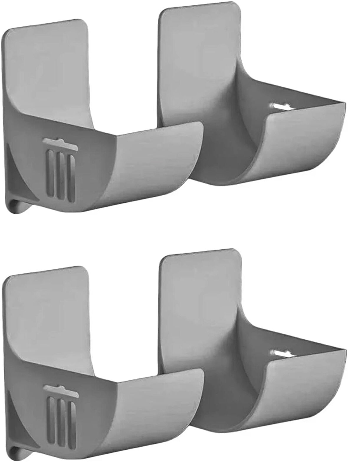 Microcase Sert ABS Plastik Çok amaçlı Mutfak Çöp Poşeti Rulo Streç Aluminyum Folyo Tutucu Organizer Set 1 Adet - GRİ AL4989