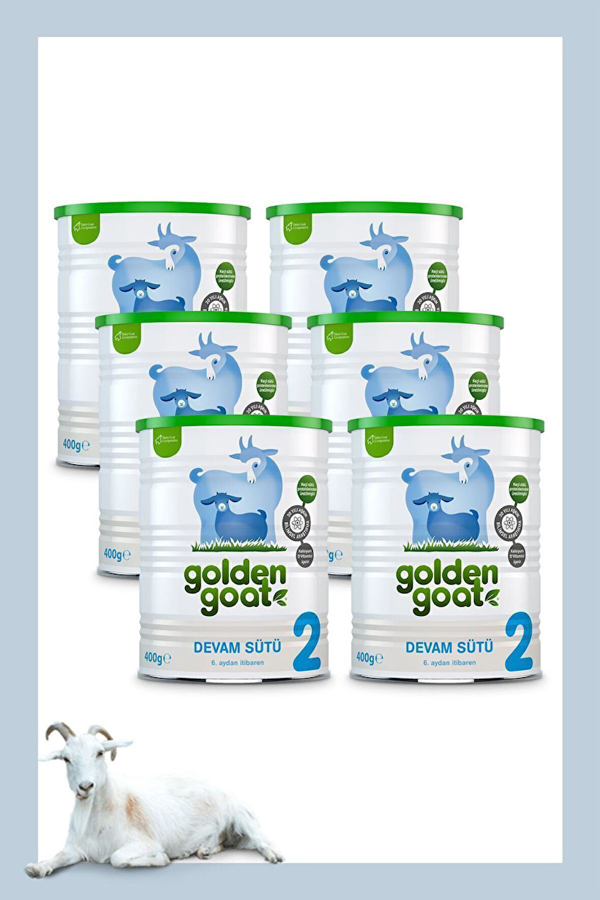 Golden Goat 2 Keçi Devam Sütü 400 g 6 Adet