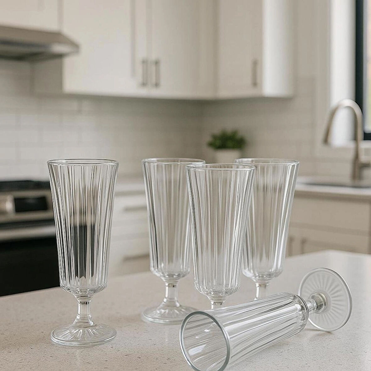 6  LI FLÜT KAHVE YANI SU BARDAK