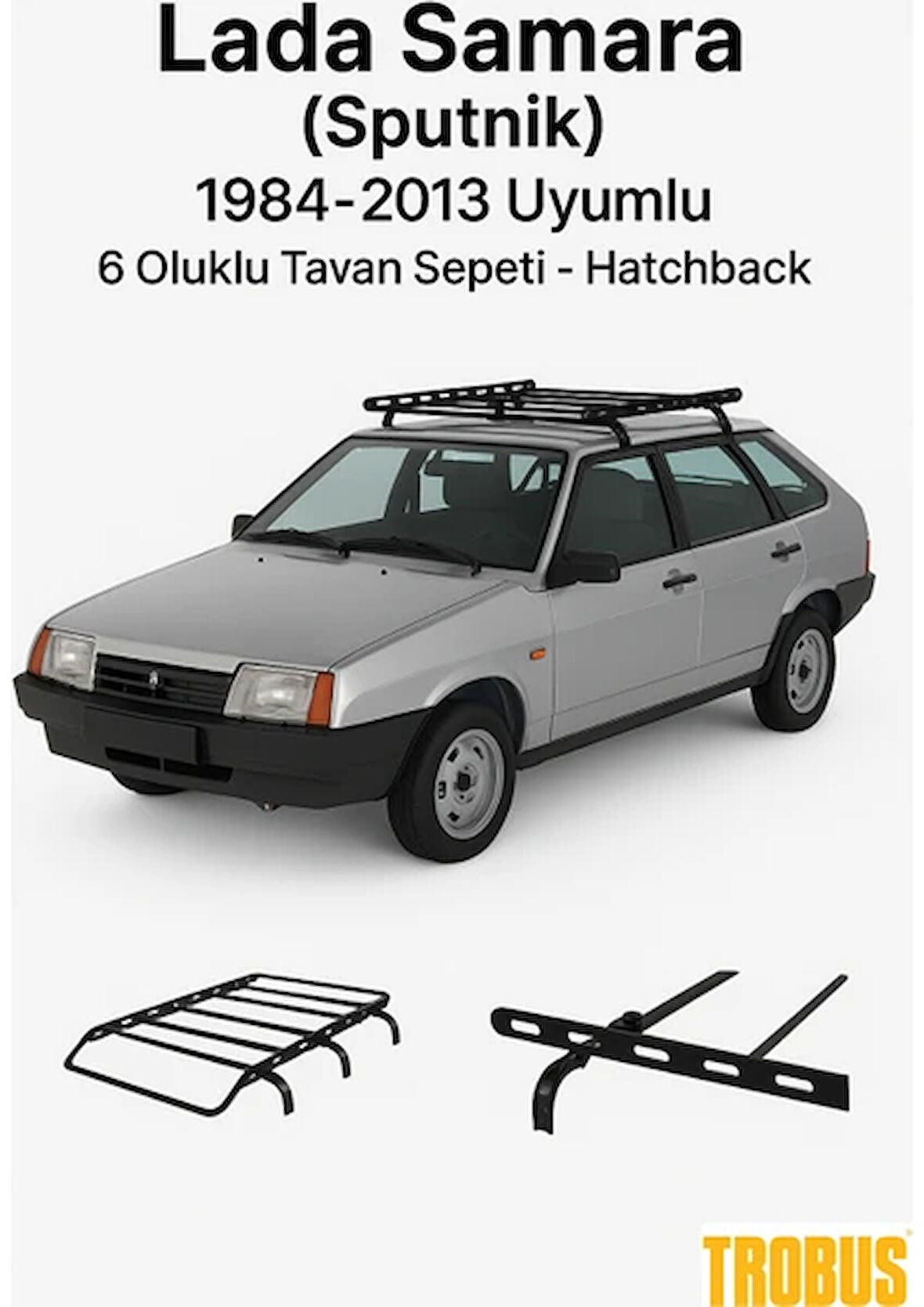 Mercedes W115 1968-1976 Uyumlu 6 Oluklu Tavan Sepeti - Sedan Kasa