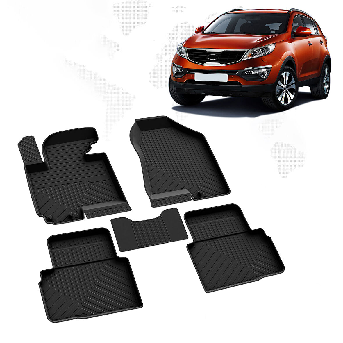 Kia Sportage 4D Havuzlu Paspas 2010-2016 A+Kalite