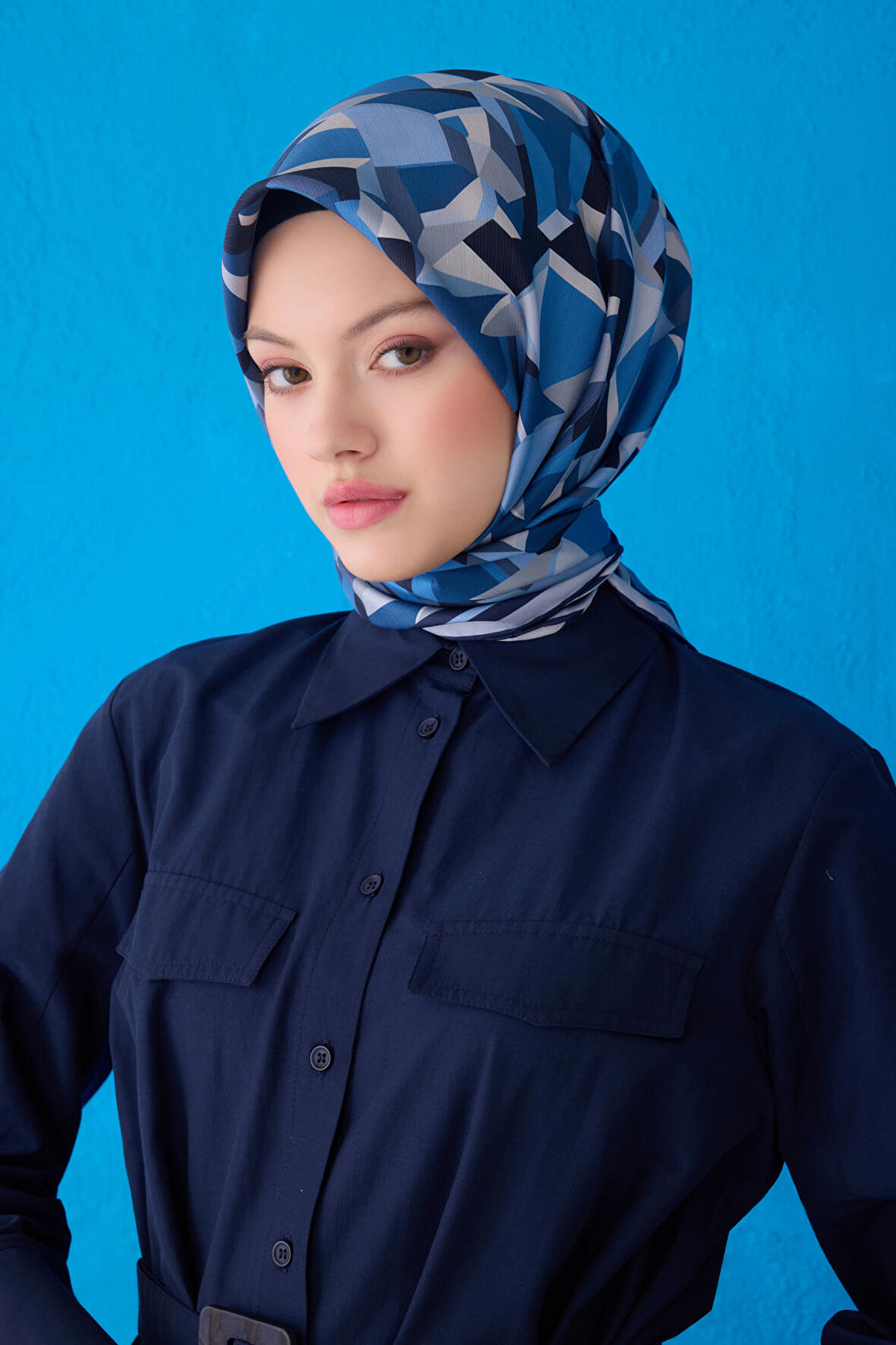 Saf İpek Eşarp 4106D02( Twill İpek) -82