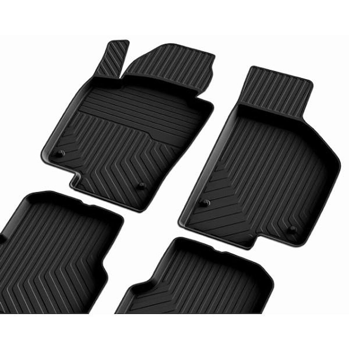 Skoda Fabia 2  Ferrous 4D Havuzlu Kauçuk Paspas 2007 2014