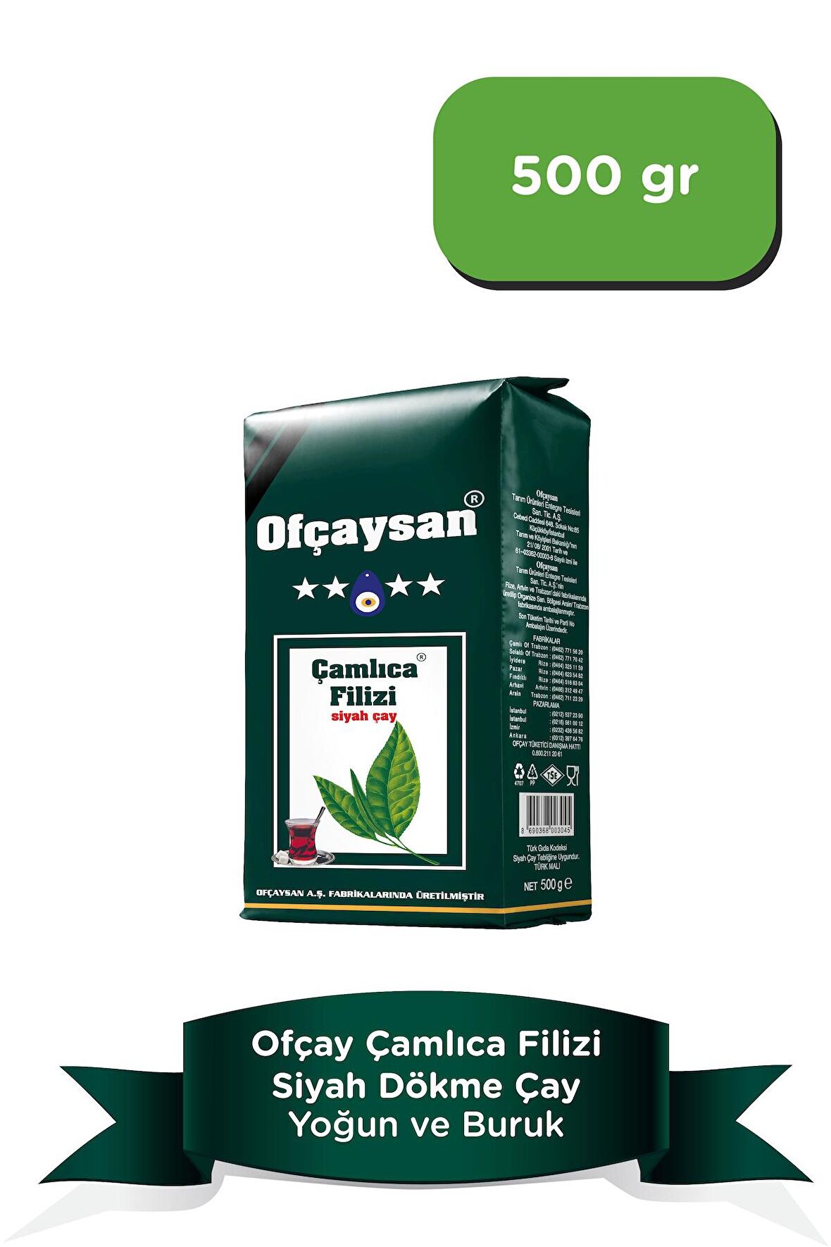 Ofçaysan Çamlıca Filizi Dökme Siyah Çay 500gr