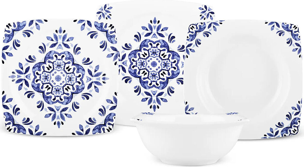 Karaca Fine Cream Miranda 24 Parça 6 Kişilik Yemek Takımı