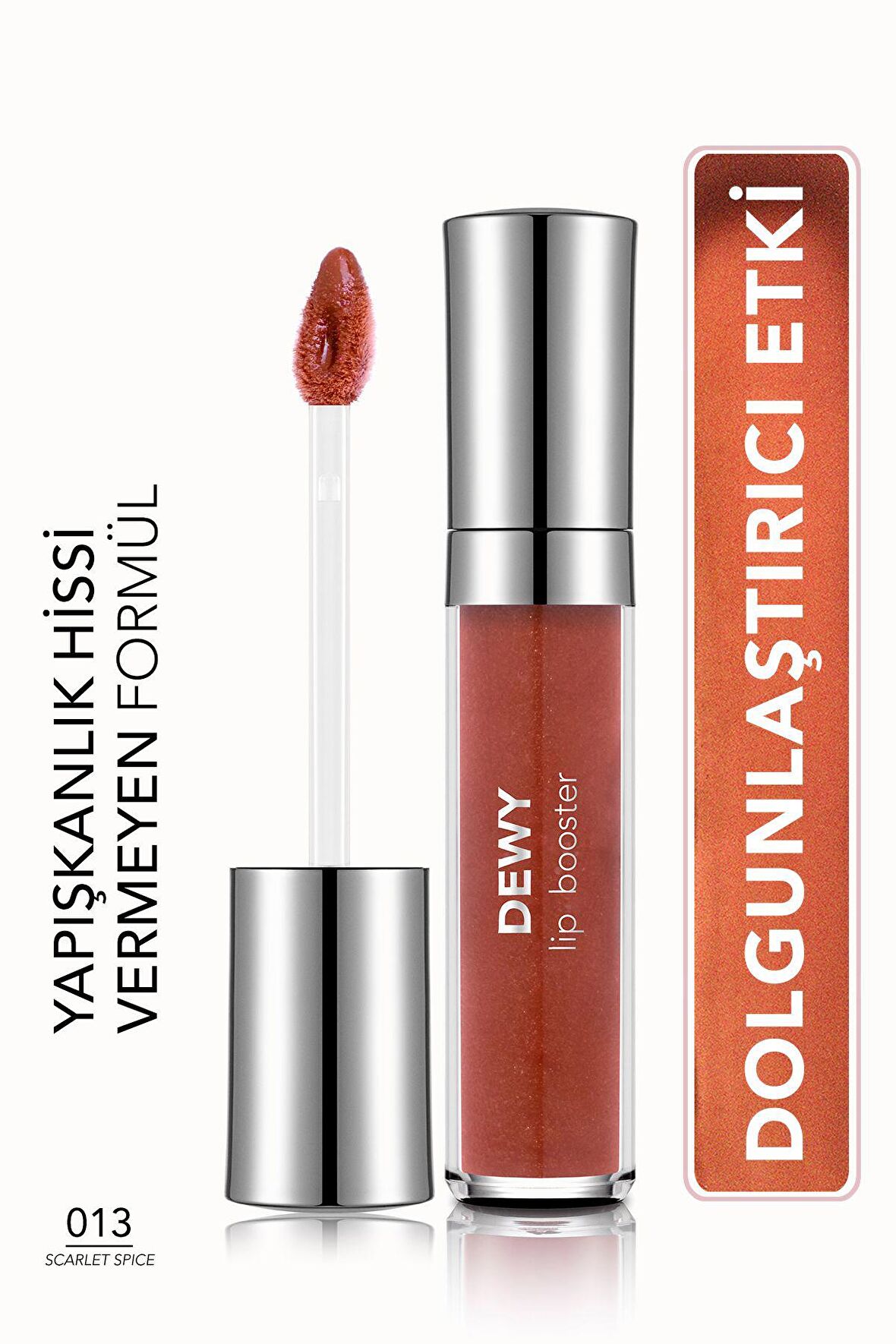 Flormar Dolgunlaştırıcı Dudak Parlatıcısı - Dewy Lip Booster - 013 Scarlet Spıce - 8682536094061