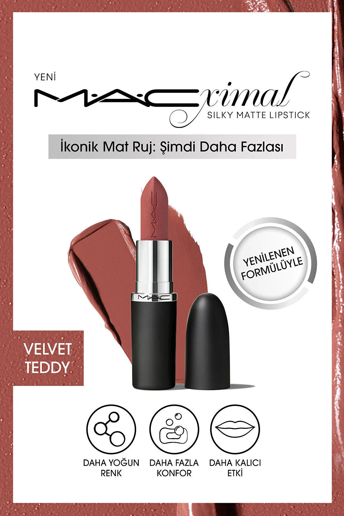 Mac Lipstick - Velvet Teddy Ruj