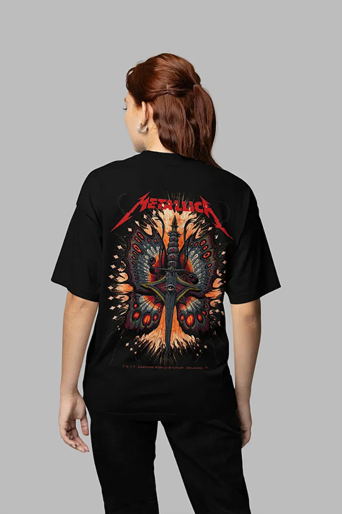 Metallica Rock Metal Unisex Oversize Müzik Grubu Tişört
