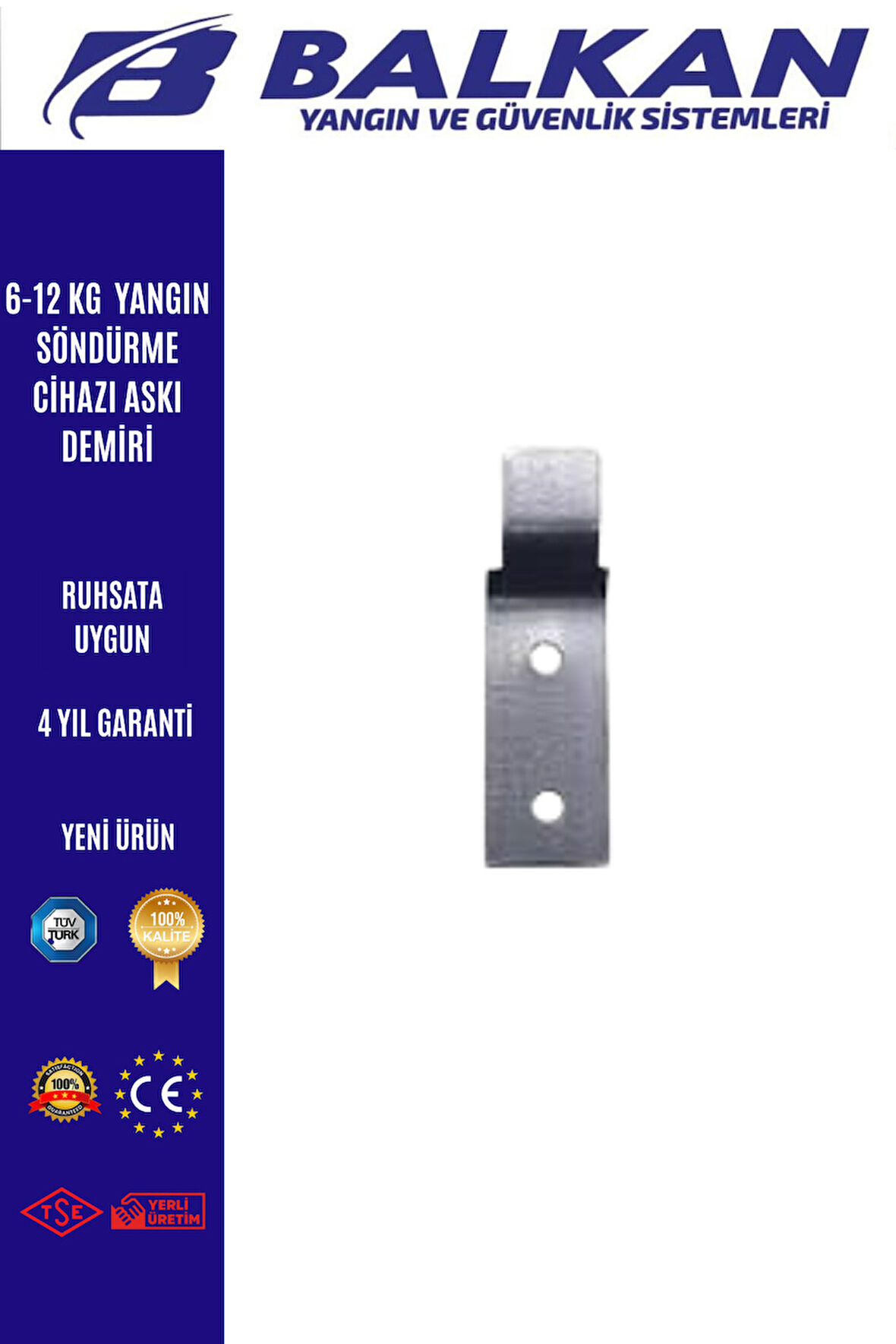 6-12 kg yangın söndürme cihazı askı demiri