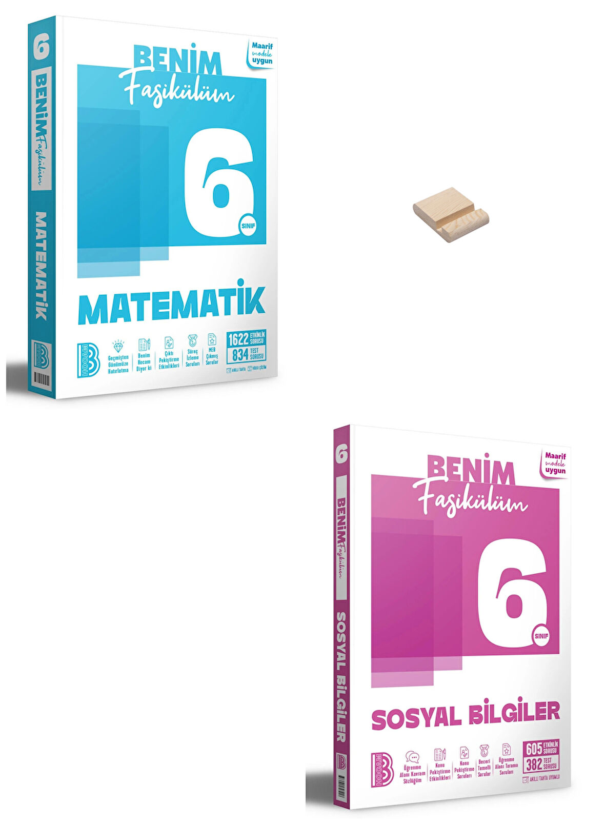 6. Sınıf Benim Fasikülüm Matematik ve Sosyal Bilgiler + Telefon Standı
