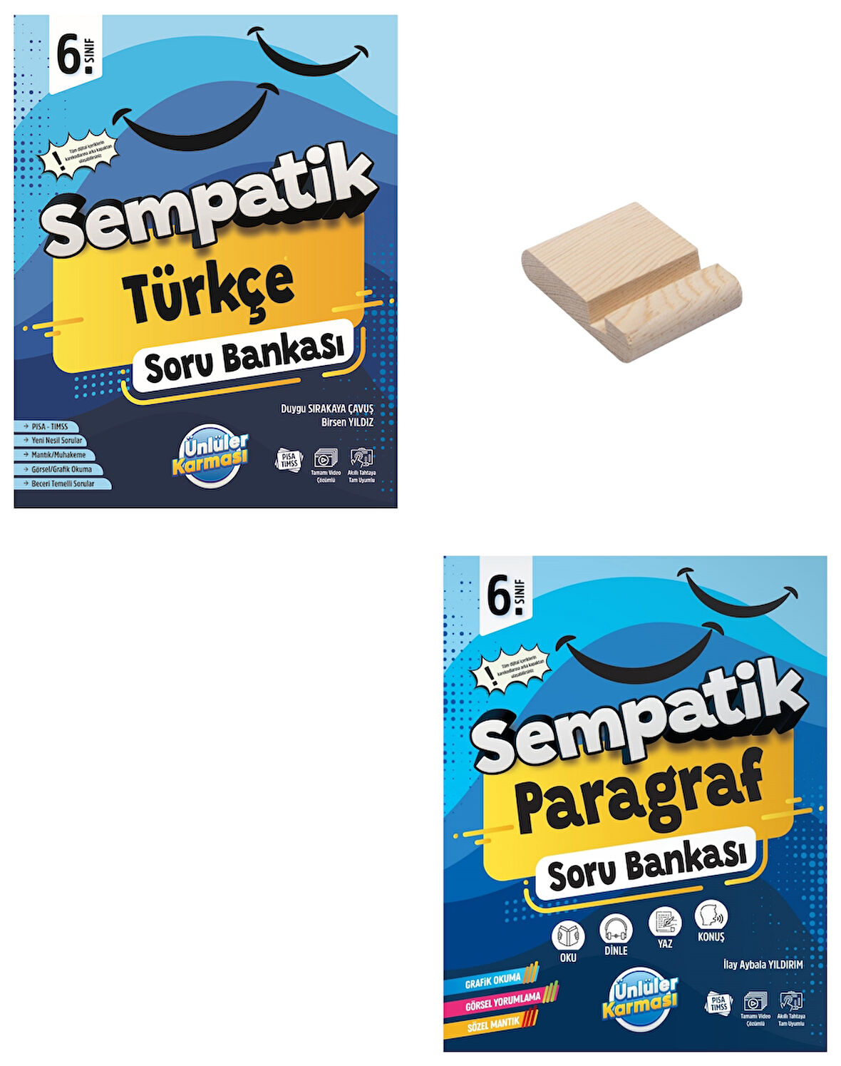 6. Sınıf Sempatik Türkçe ve Paragraf Soru Bankası + Telefon Standı
