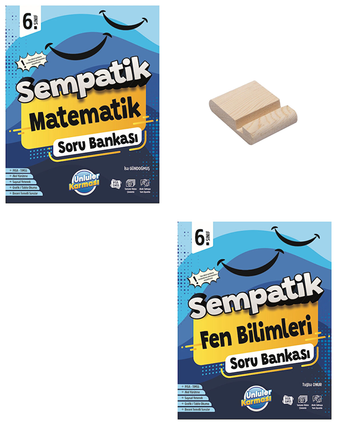 6. Sınıf Sempatik Matematik ve Fen Bilimleri Soru Bankası + Telefon Standı