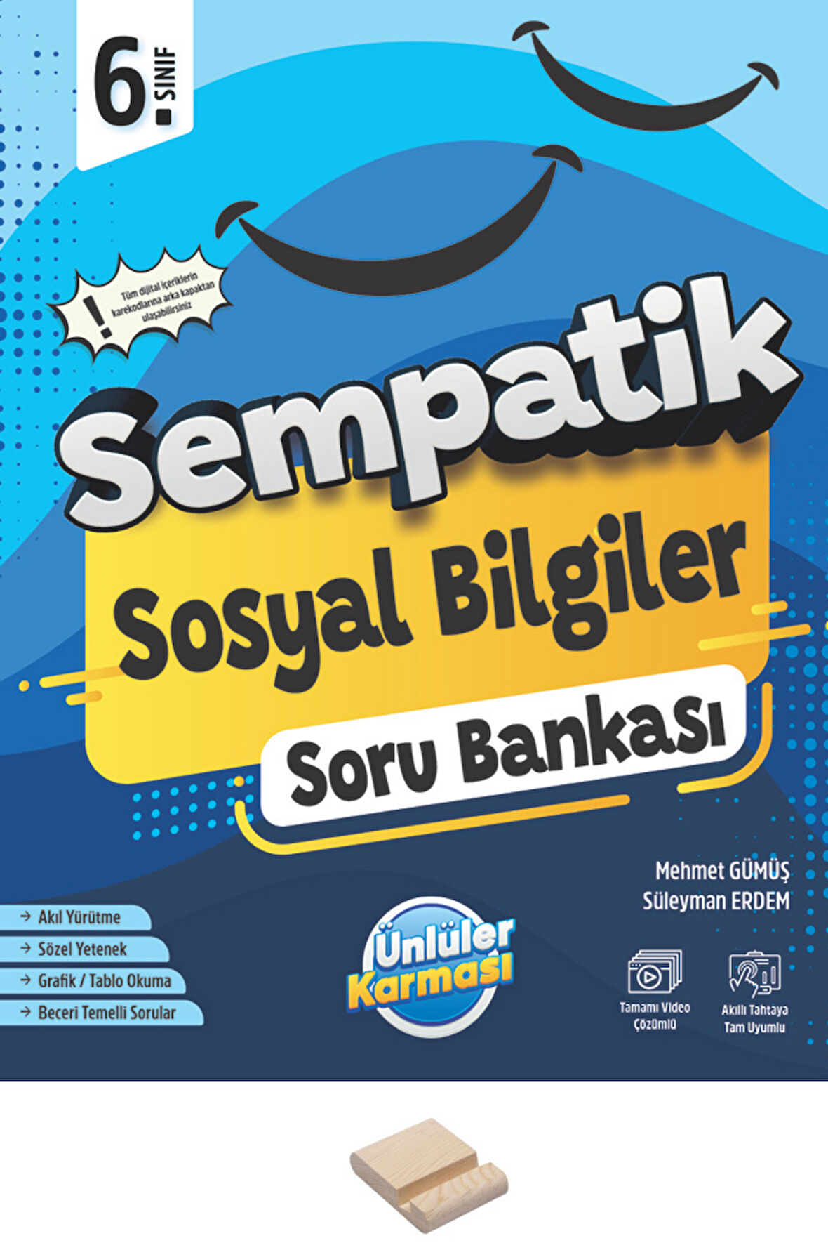 6. Sınıf Sempatik Sosyal Bilgiler Soru Bankası + Telefon Standı