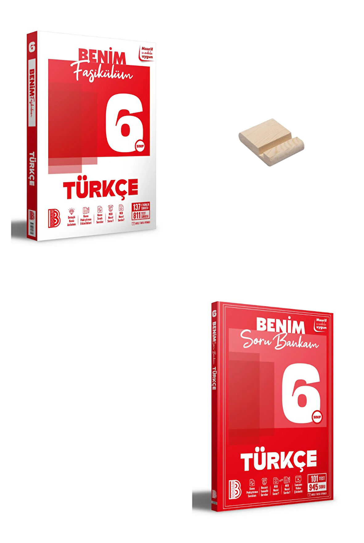 Benim Hocam 6. Sınıf Türkçe Fasikülüm ve Soru Bankam + Telefon Standı