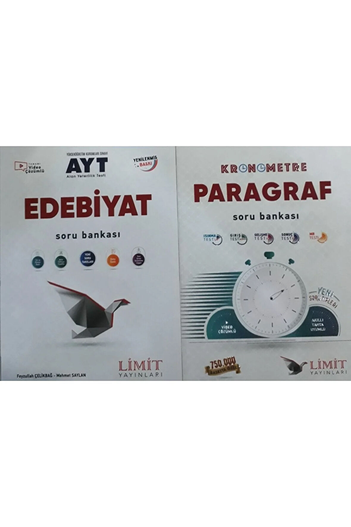 Limit Ayt Edebiyat Soru Bankası - Limit Kronometre Paragraf Soru Bankası ( Efsane Ikili )