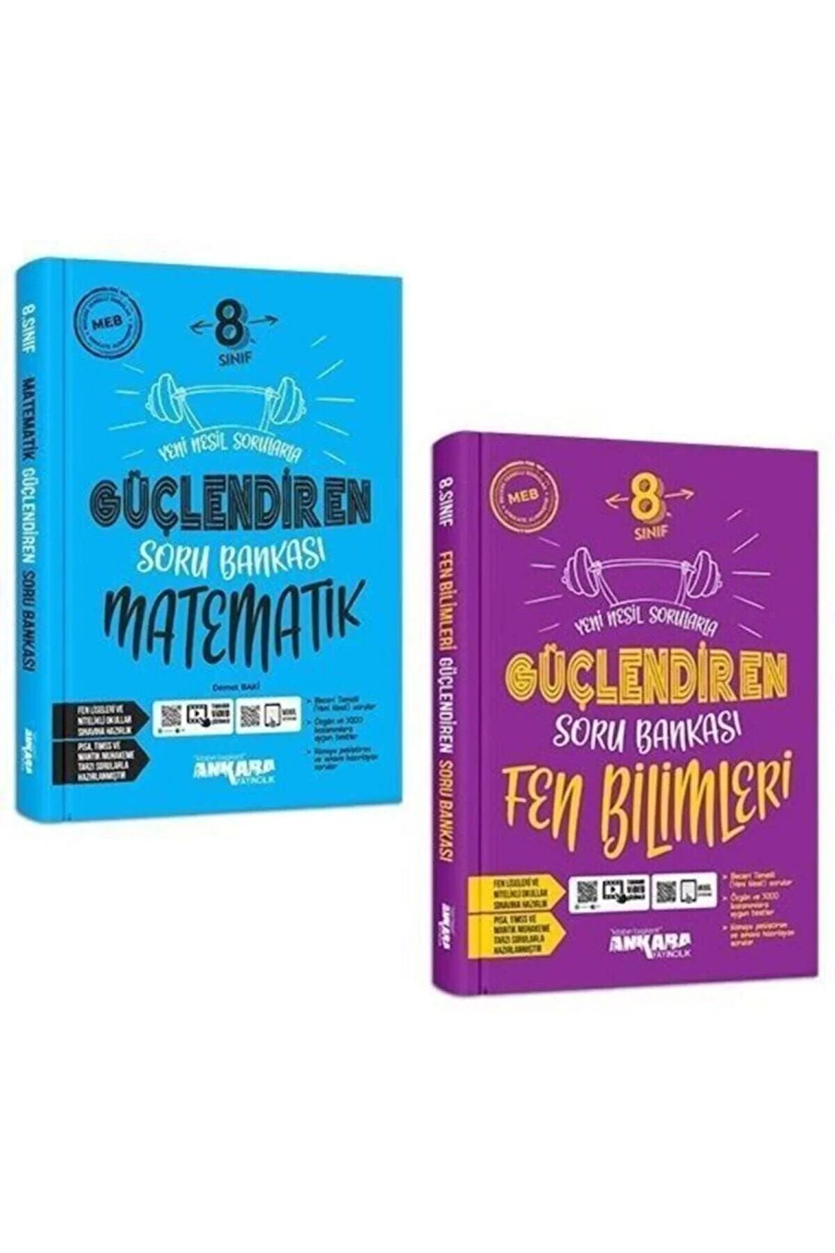 8. Sınıf Matematik ve Fen Bilimleri Güçlendiren Soru Bankası Seti