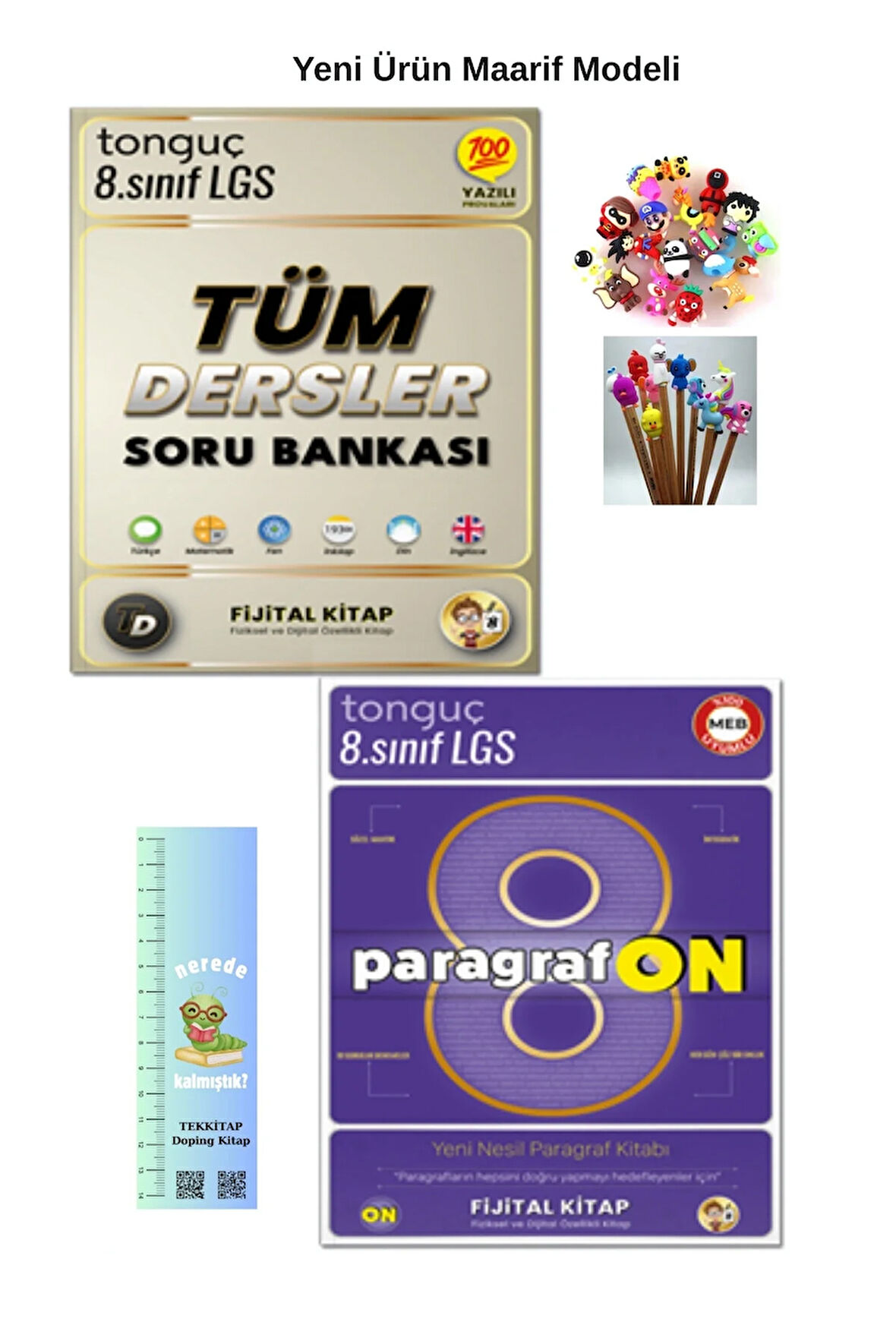 Tonguç 8. Sınıf Fijital Tüm Dersler Sb-ParagrafON Sb. 2 li Kitap(Tırtıl A. +Kalem B.)Yeni Ürün