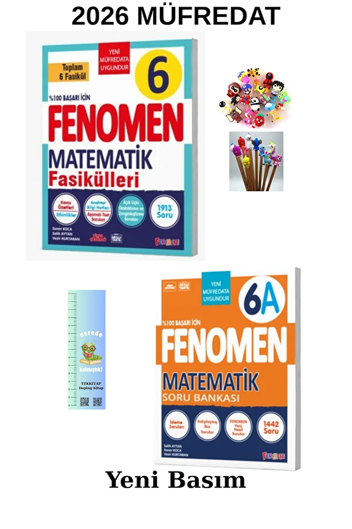 Fenomen 6. Sınıf Matematik FASİKÜL (SET+ A SB. ) 7 kitap Maarif M.(Tırtıl A. +KalemB.)2026