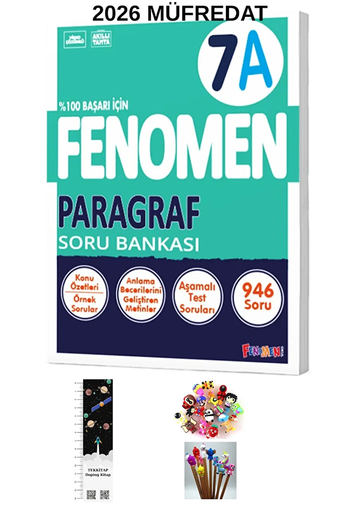 Fenomen 7. Sınıf A Paragraf Soru Bankası YENİ ÜRÜN (UZAY A.+ KALEM B.)2026 MÜFREDAT