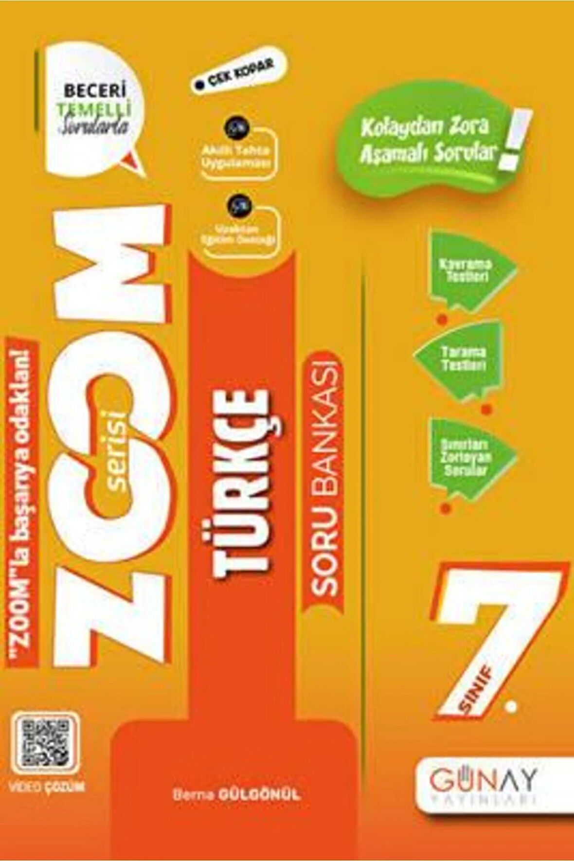 7. Sınıf Zoom Serisi Türkçe Soru Bankası (2022-2023) Günay Yayınları