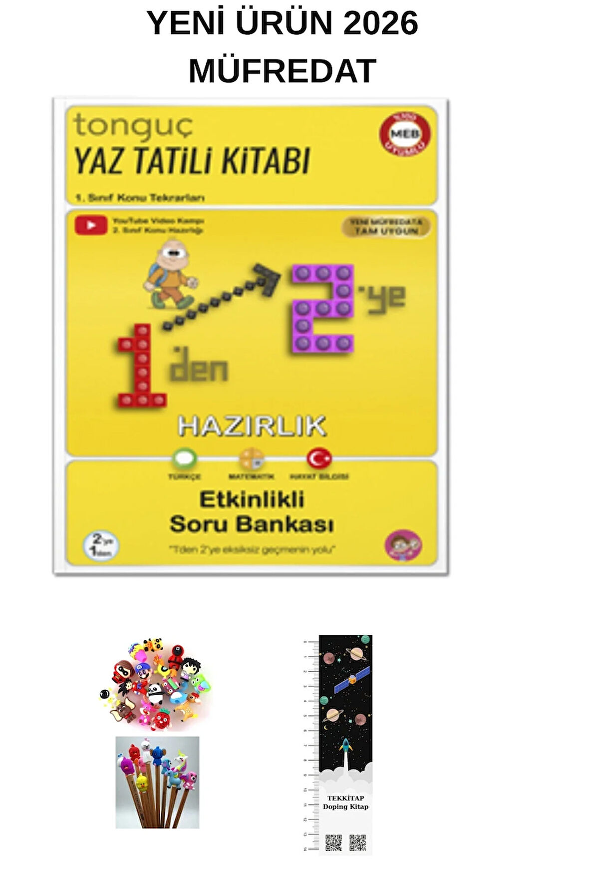 Tonguç 1'den 2'ye Hazırlık Kitabı YENİ ÜRÜN (UZAY A. + KALEM B. HEDİYELİ)2026 MAARİF MODELİ