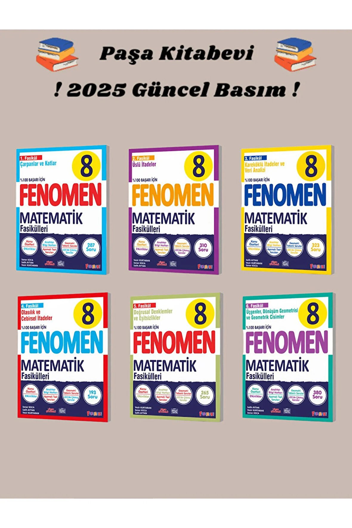 8. Sınıf Matematik Fasikülleri SET Soru Bankası