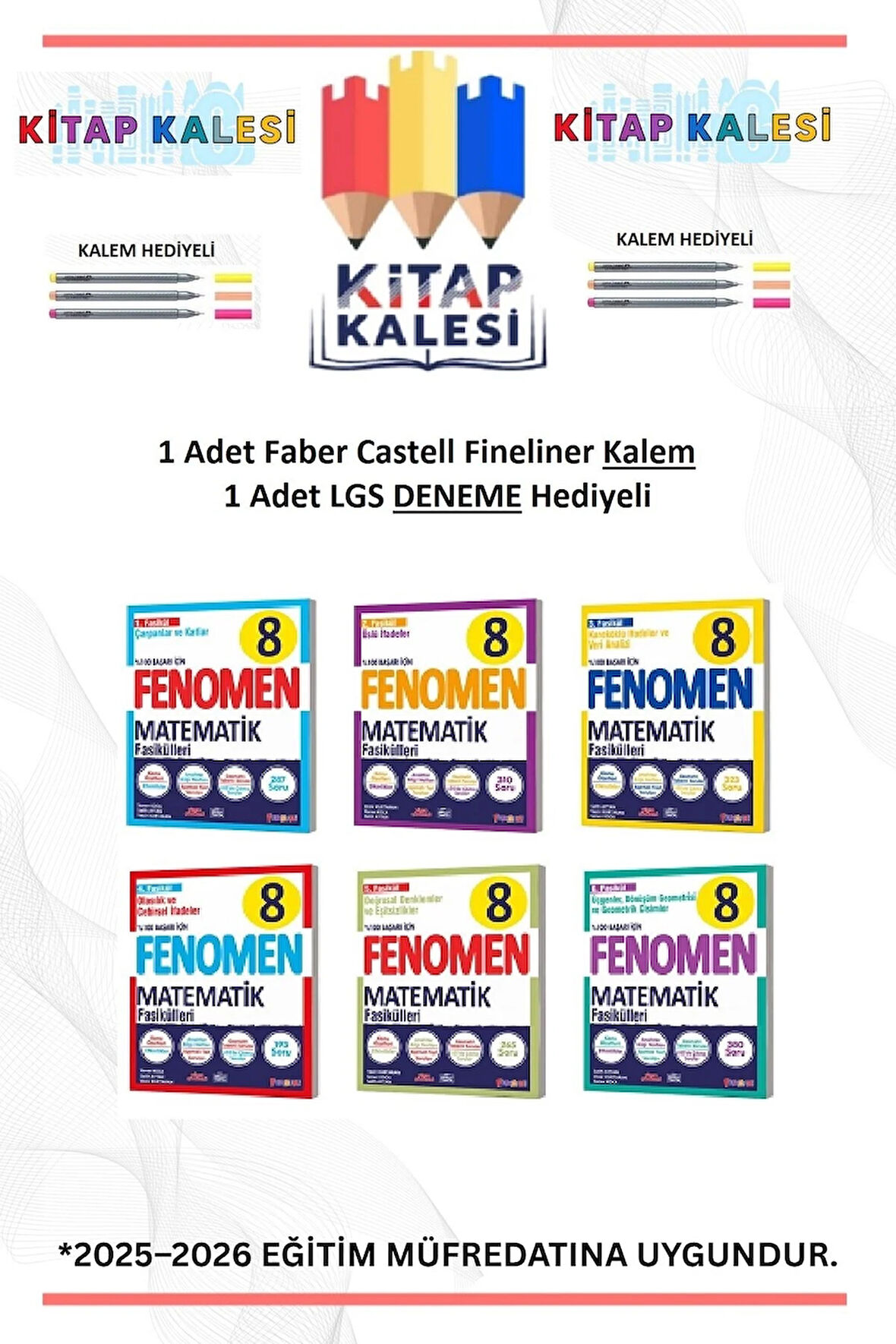 Fenomen Yayınları 8. Sınıf Fasikül Set Matematik 2025 Güncel Baskı