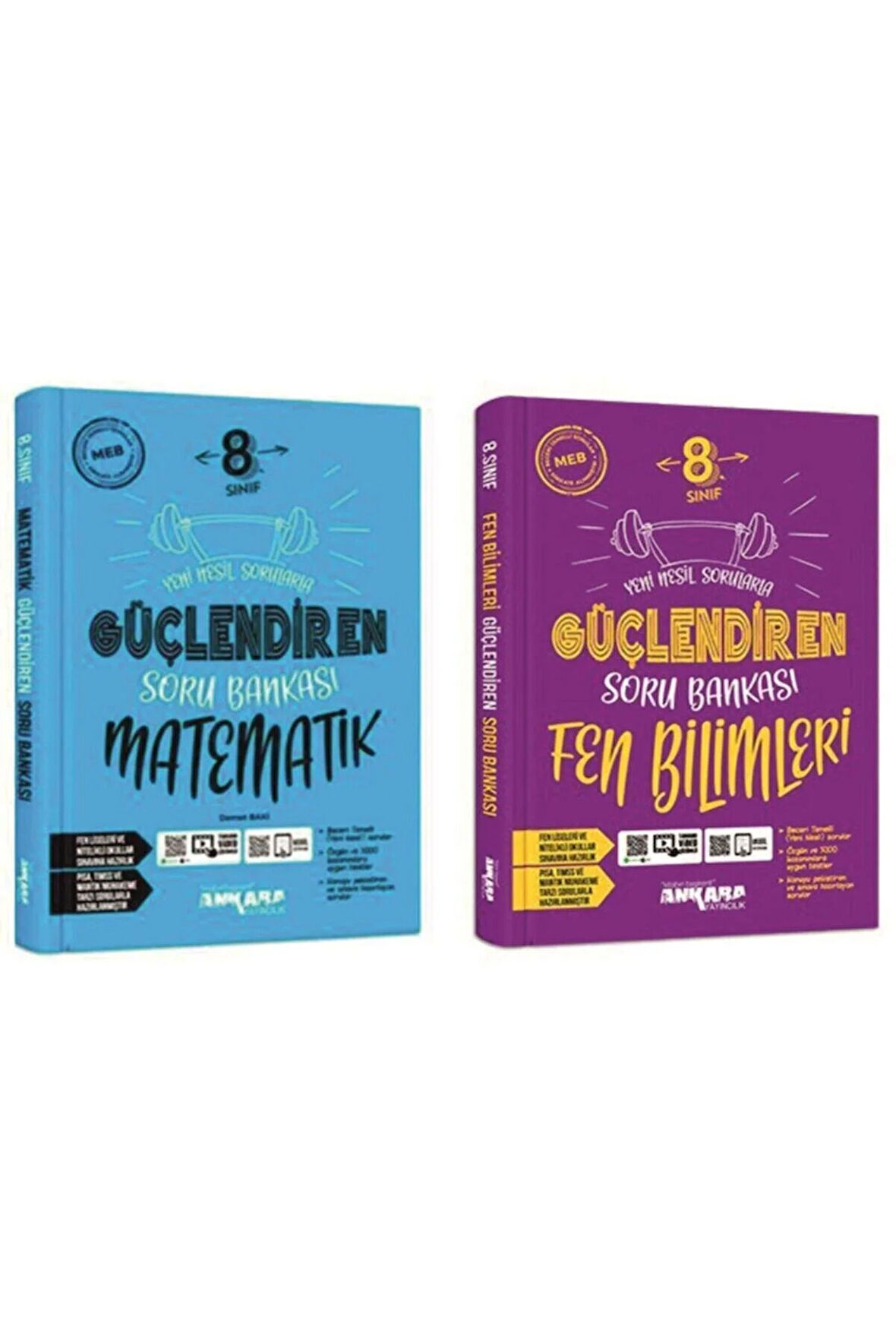 Ankara 8.sınıf Güçlendiren Serisi Matematik - Fen Bilimleri Soru Bankası Seti