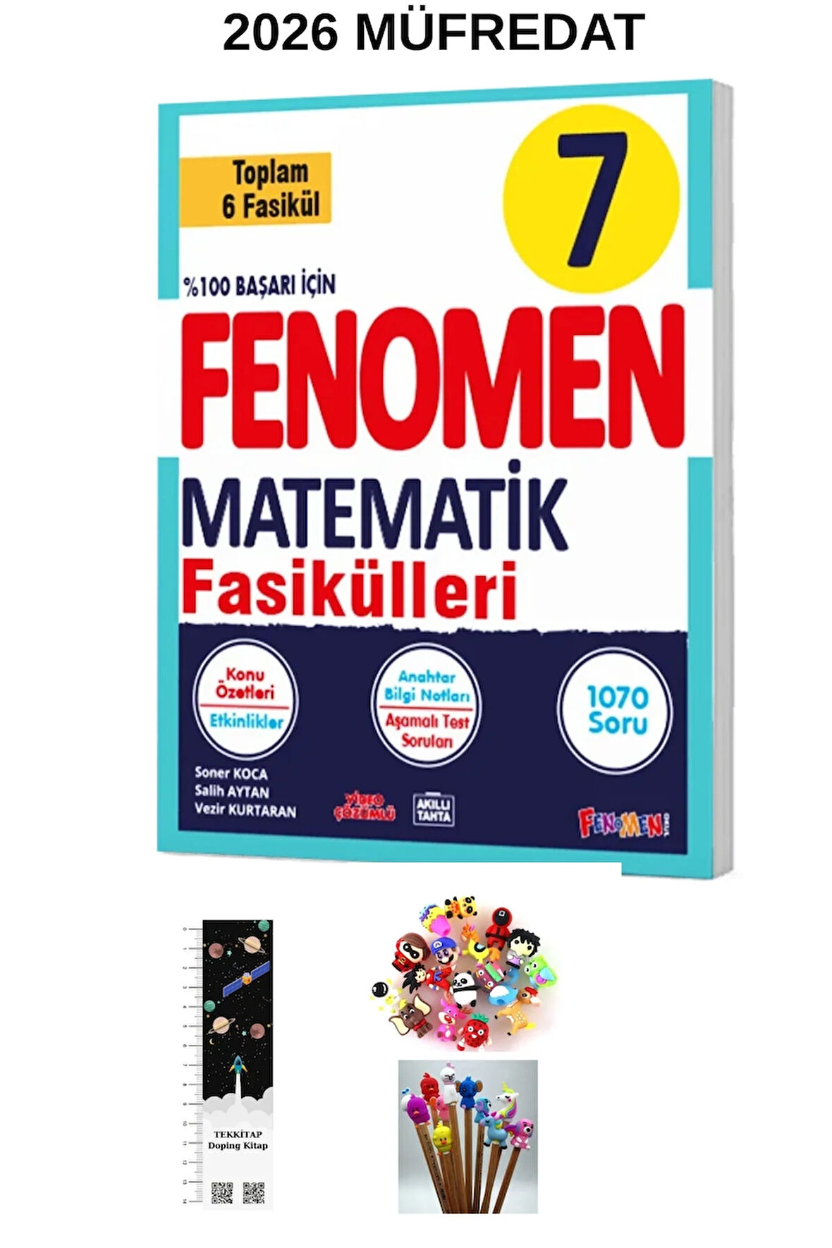 Fenomen 7. Sınıf Matematik FASİKÜLLERİ SETİ ( 6 KİTAPÇIK )2026 MÜFREDAT(UZAY A.+ KALEM B.)YENİ ÜRÜN