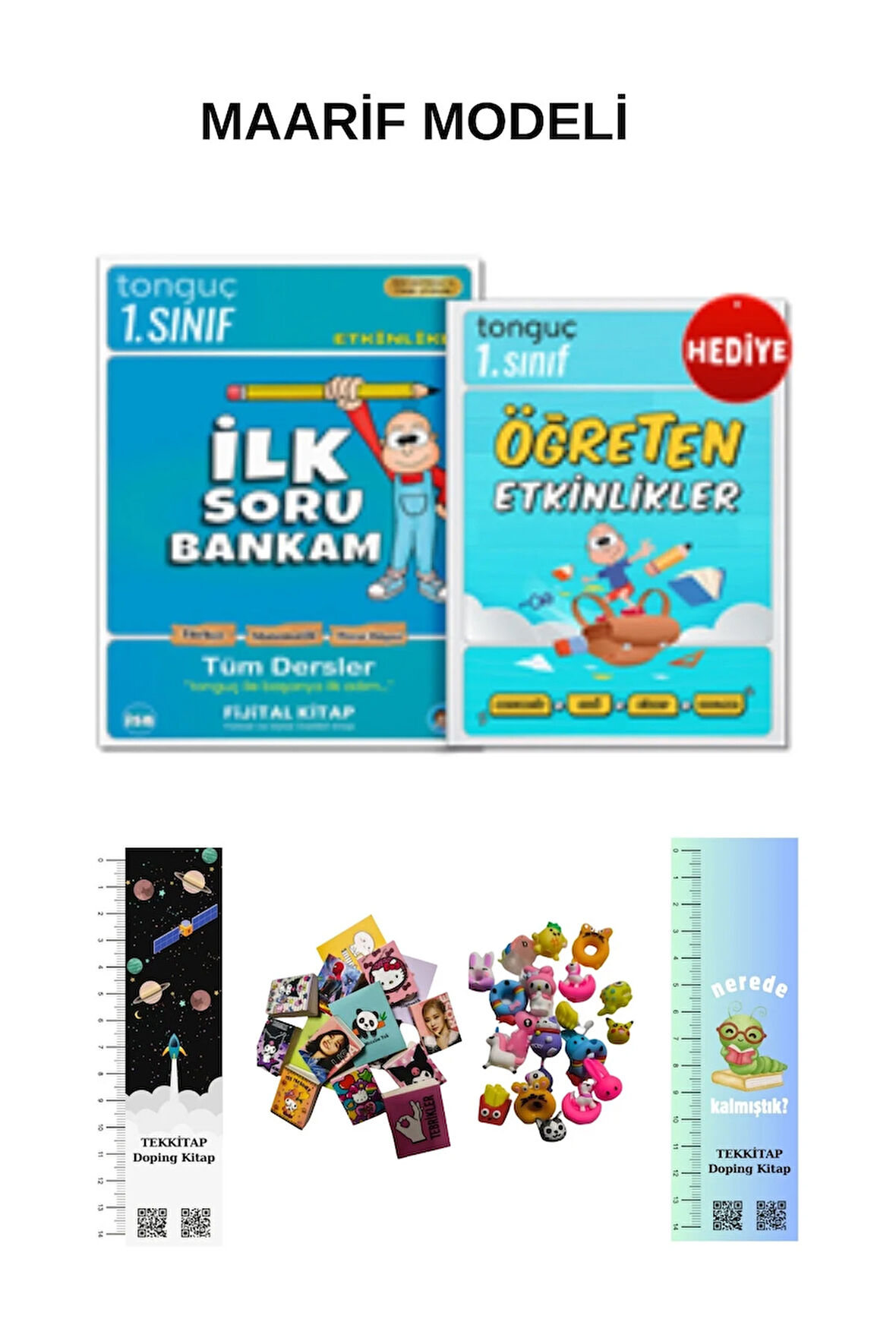 Tonguç 1. Sınıf Tüm Dersler Soru Bankası MAARİF MODELİ (UZAY + TIRTIL AYRAÇ + MİNİ D.+ KALEM B.)