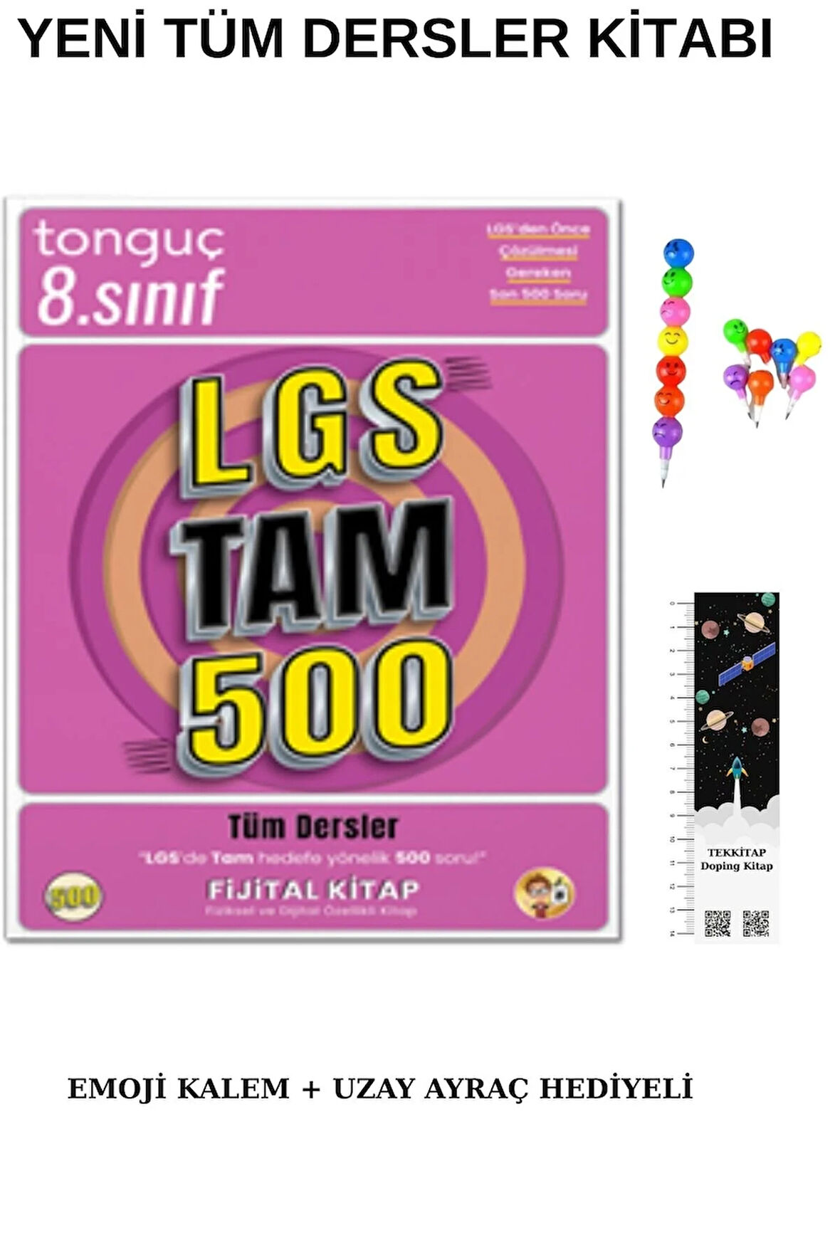 Tonguç LGS Tam 500 Soru Bankası YENİ ÜRÜN(EMOJİ KALEM + UZAY AYRAÇ HEDİYELİ)