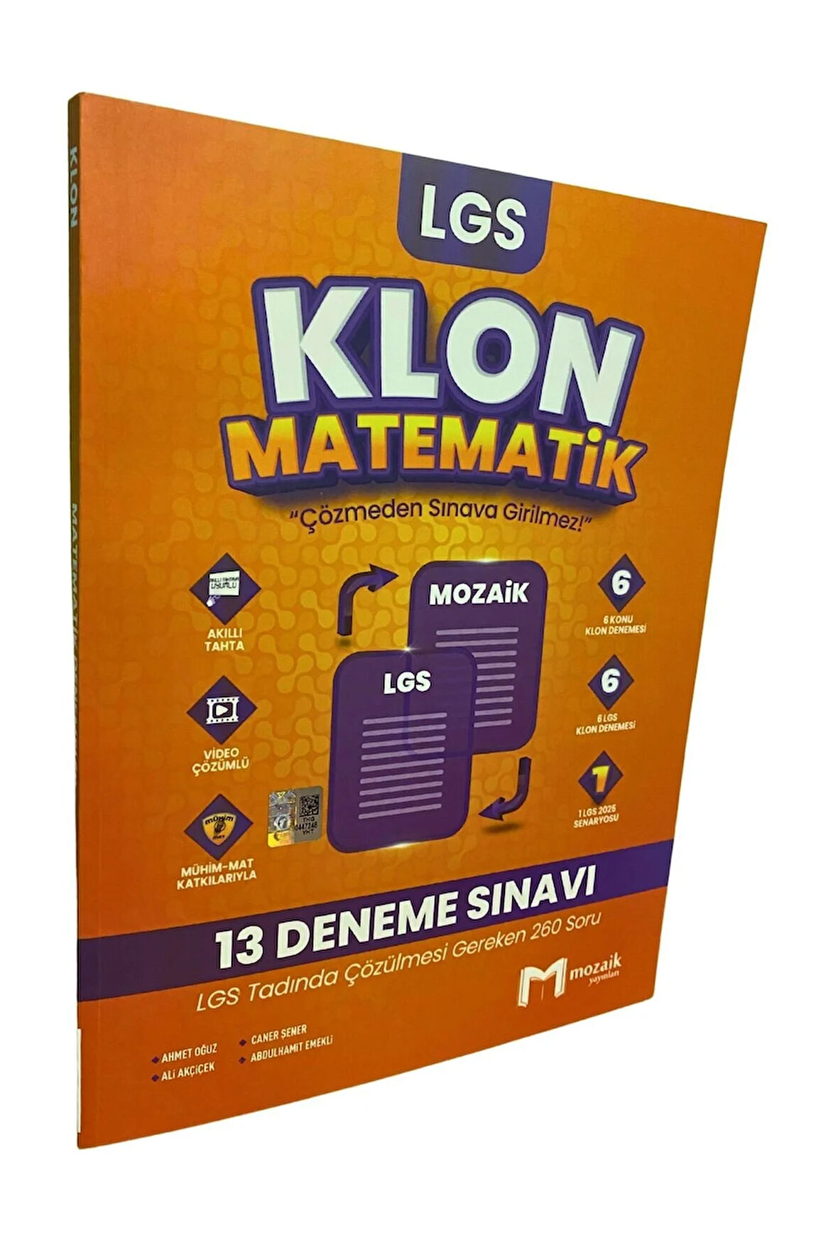 MOZAİK YAYINLARI 8.SINIF MATEMATİK KLON DENEME