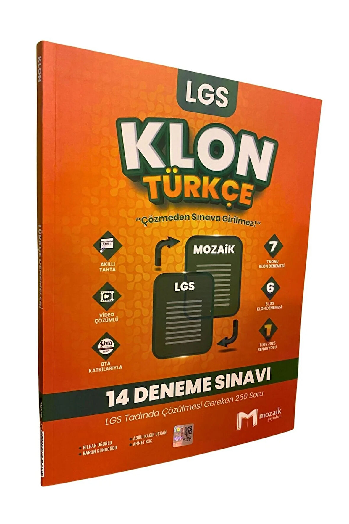MOZAİK YAYINLARI 8.SINIF TÜRKÇE KLON DENEME