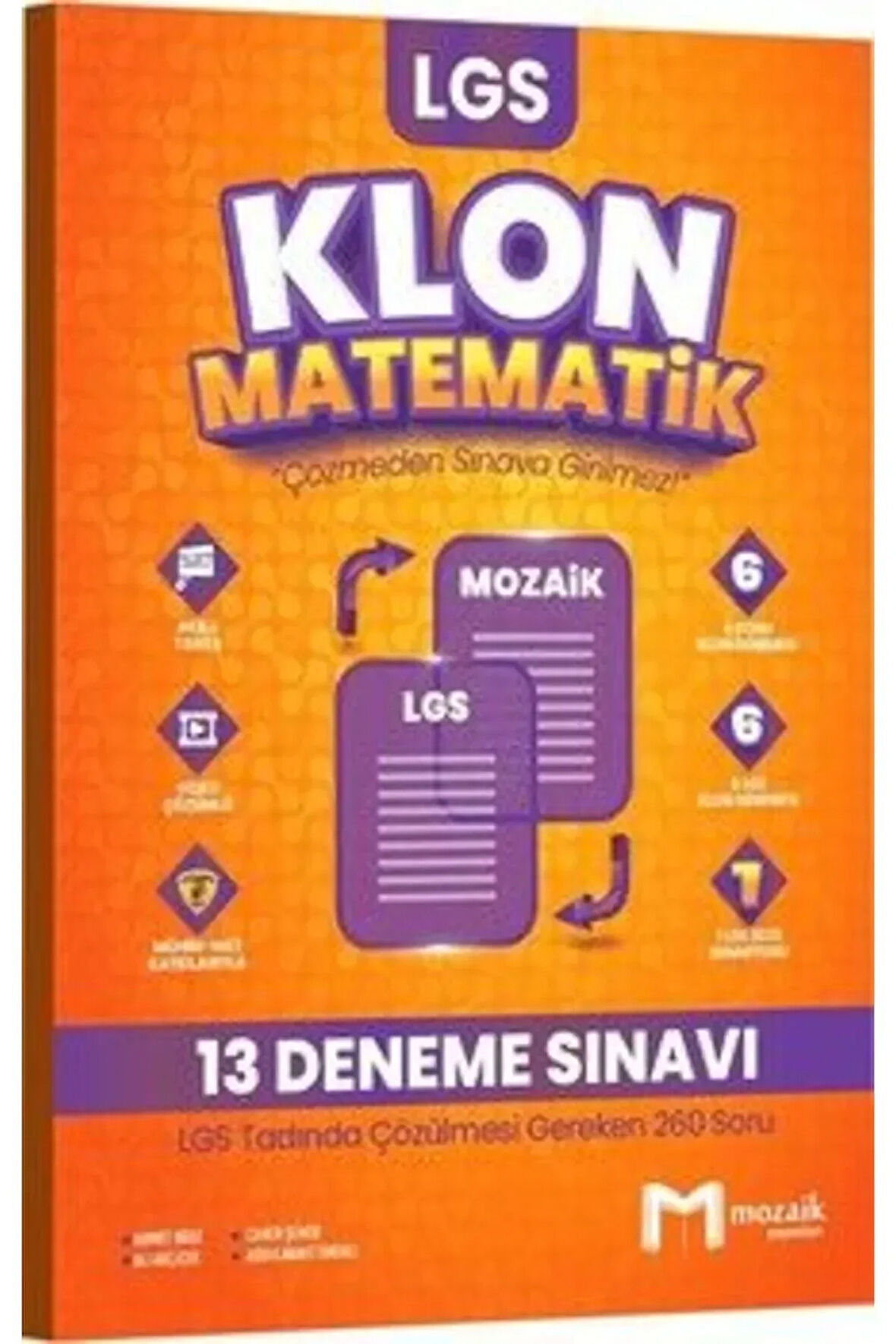 Mozaik Yayınları 8. Sınıf LGS Matematik Klon 13 Deneme