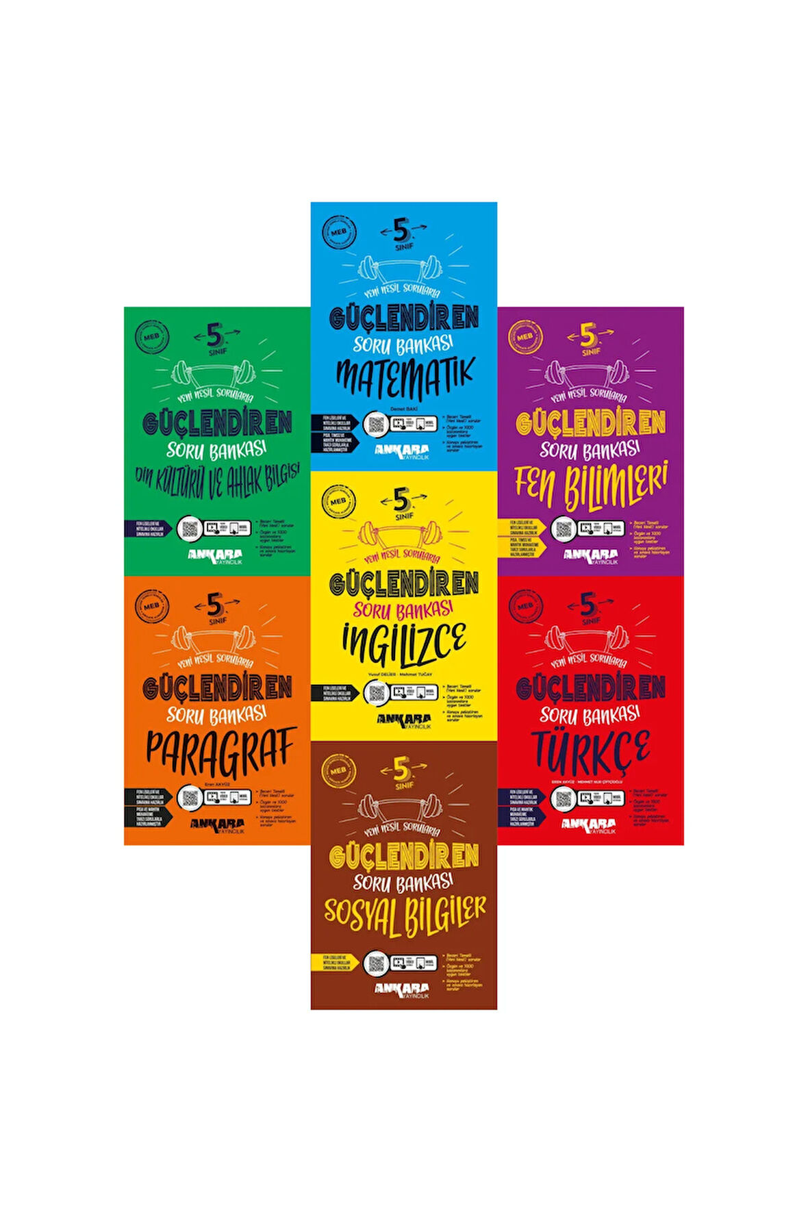 2025 YENİ 5.SINIF GÜÇLENDİREN 7'Lİ FULL SORU BANKASI SETİ