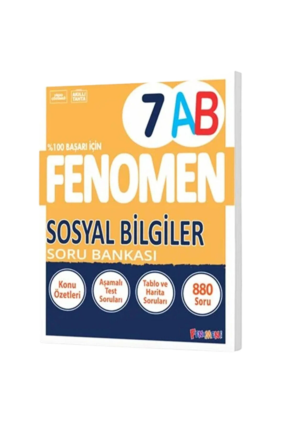 7. Sınıf Sosyal Bilgiler A ve B Fenomen Soru Bankası Fenomen Yayınları