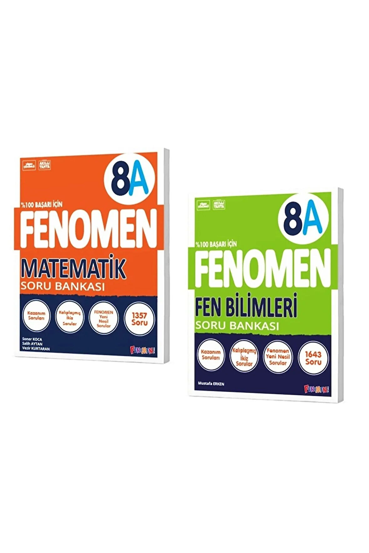 8.Sınıf 8 Matematik A Soru Bankası+8 Fen Bilimleri A Soru Bankası