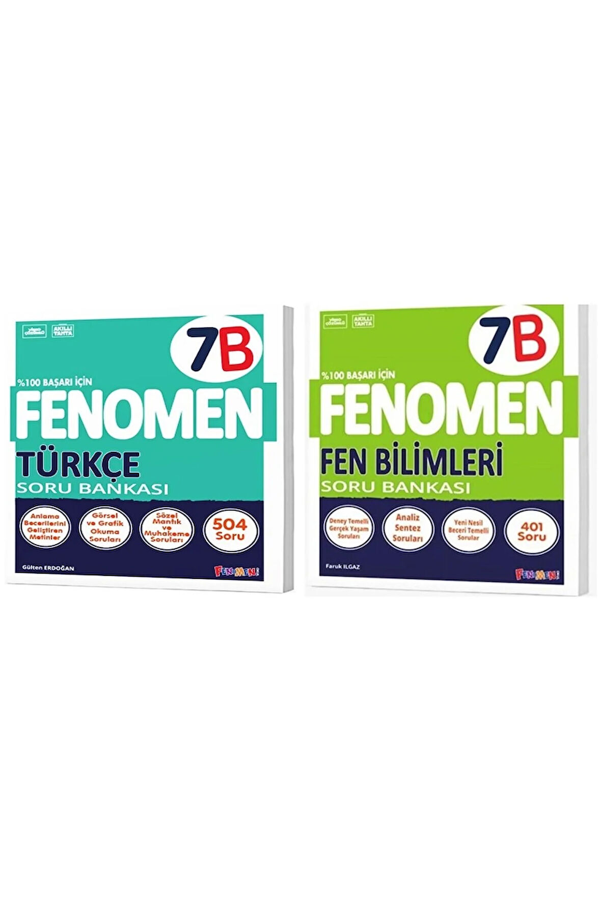 Fenomen Okul 2025 7. Sınıf Türkçe + Fen Bilimleri B Serisi Soru Seti 2 Kitap