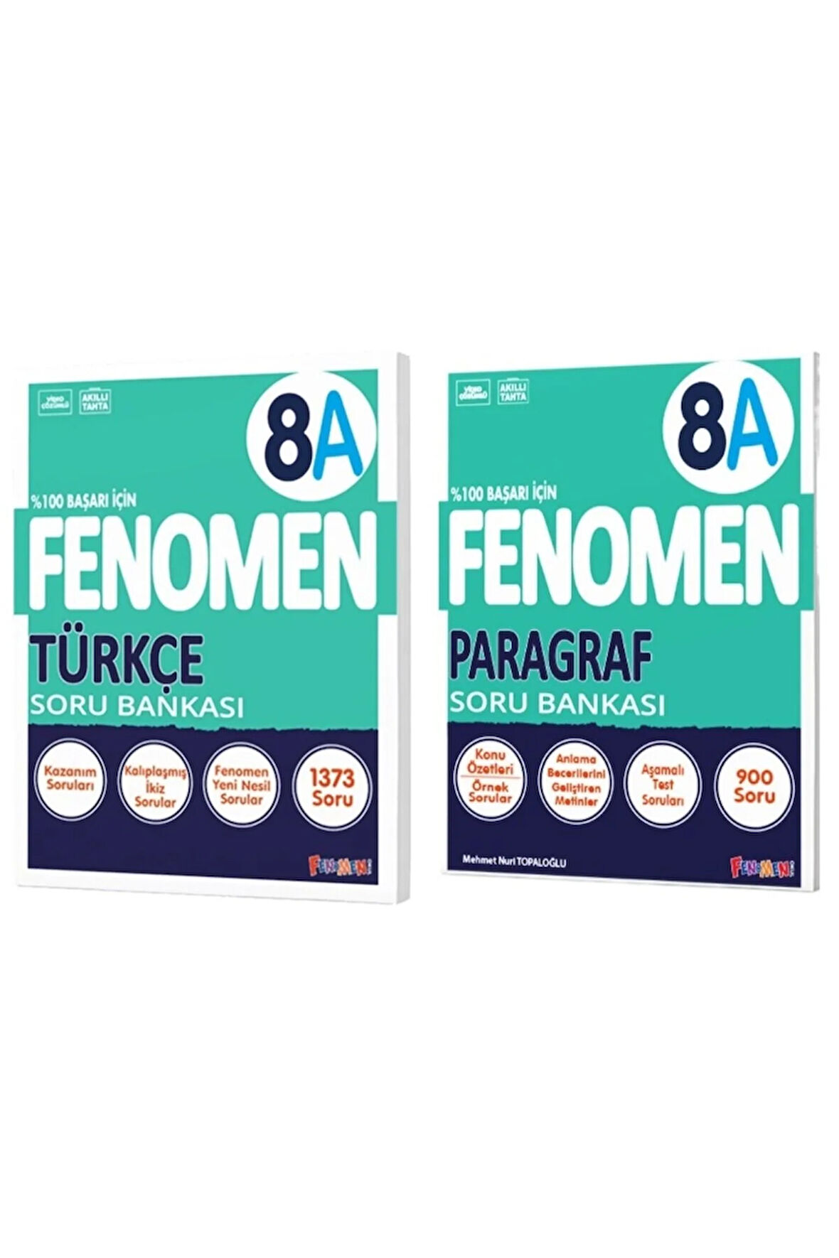 Fenomen Okul 2025 8. Sınıf Türkçe + Paragraf B Serisi Soru Bankası Seti 2 Kitap