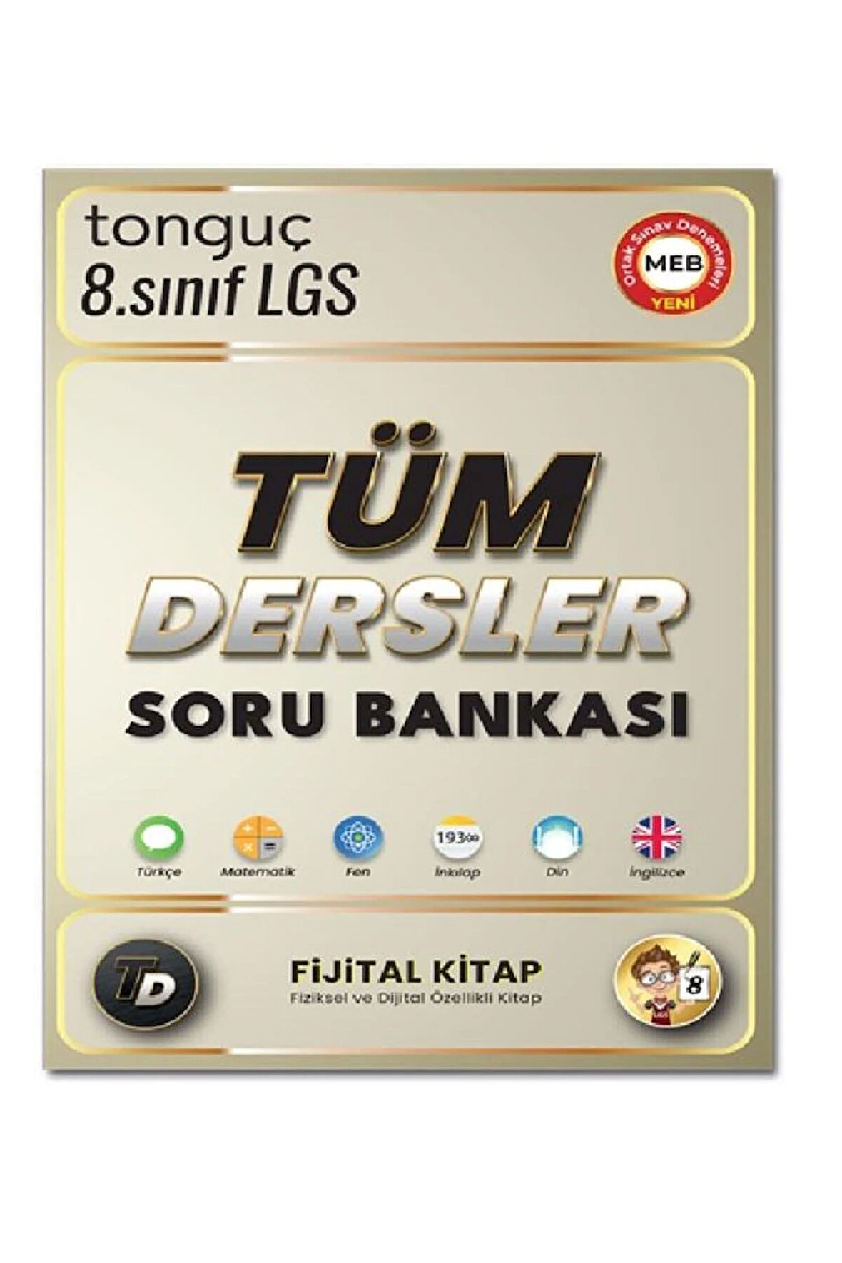 Tonguç 8. Sınıf Tüm Dersler Soru Bankası Fijital Kitap