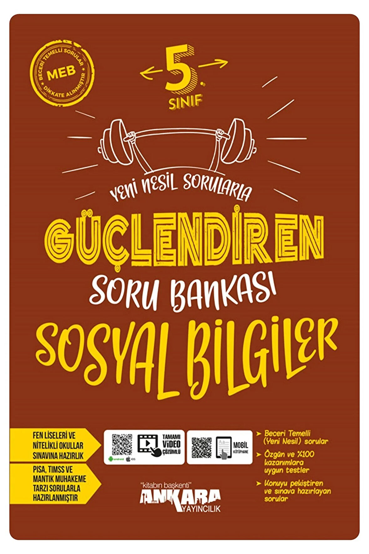2024 Müf. Ankara Yayıncılık 5.Sınıf Sosyal Bilgiler Yeni Nesil Sorularla Güçlendiren Soru Bankası