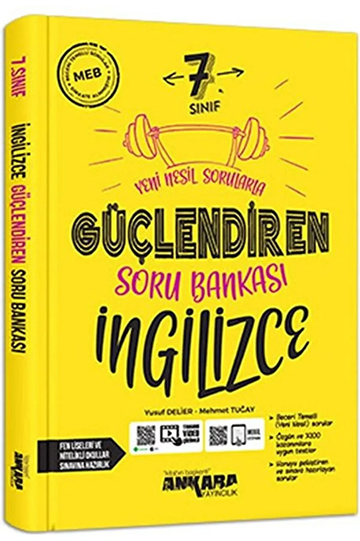 7. Sınıf İngilizce Güçlendiren Soru Bankası Video Çözümlü / Ankara Yayıncılık / 9786052662182