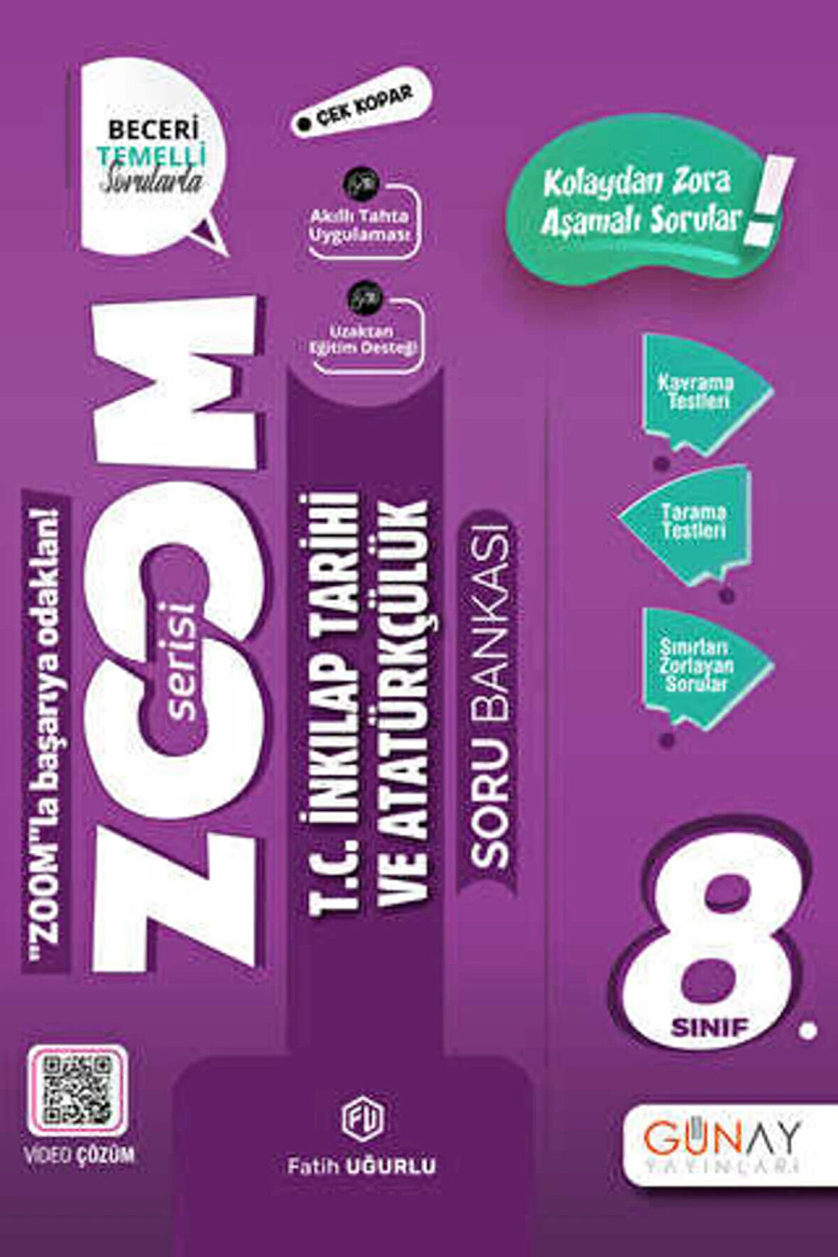 8. Sınıf Zoom Serisi T.C. İnkılap Tarihi ve Atatürkçülük Soru Bankası / 9786258331165