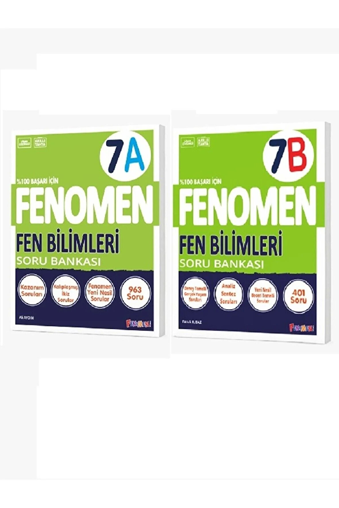 7. Sınıf Fen Bilimleri (A) - Fen Bilimleri (B) Soru Bankası Seti (2 Kitap)