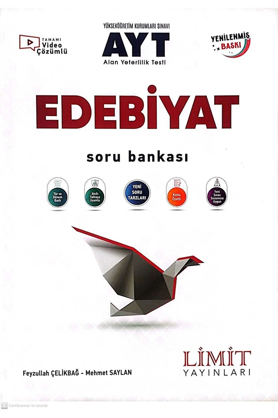 LİMİT YAYINLARI AYT EDEBİYAT SORU BANKASI 2024 BASKI
