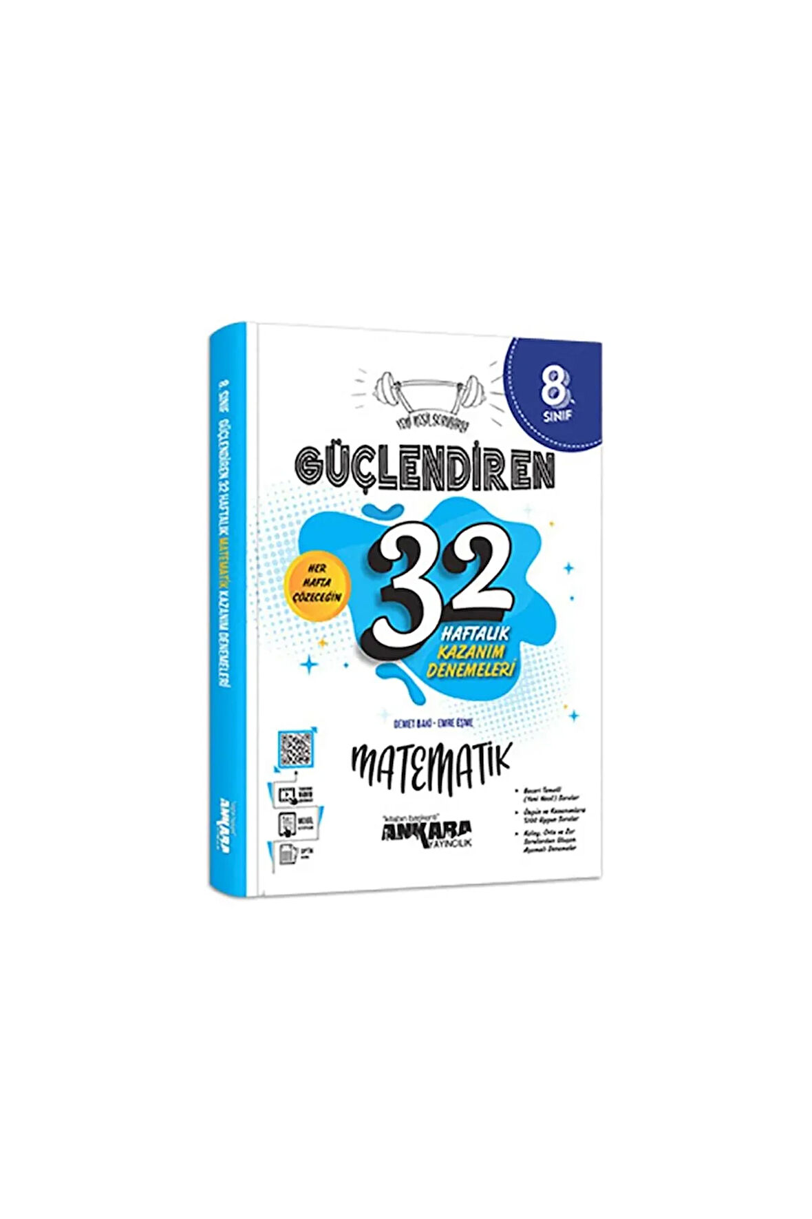 8. Sınıf Güçlendiren 32 Haftalık Matematik Kazanım Denemeleri 2024-2025 Güncel Baskı