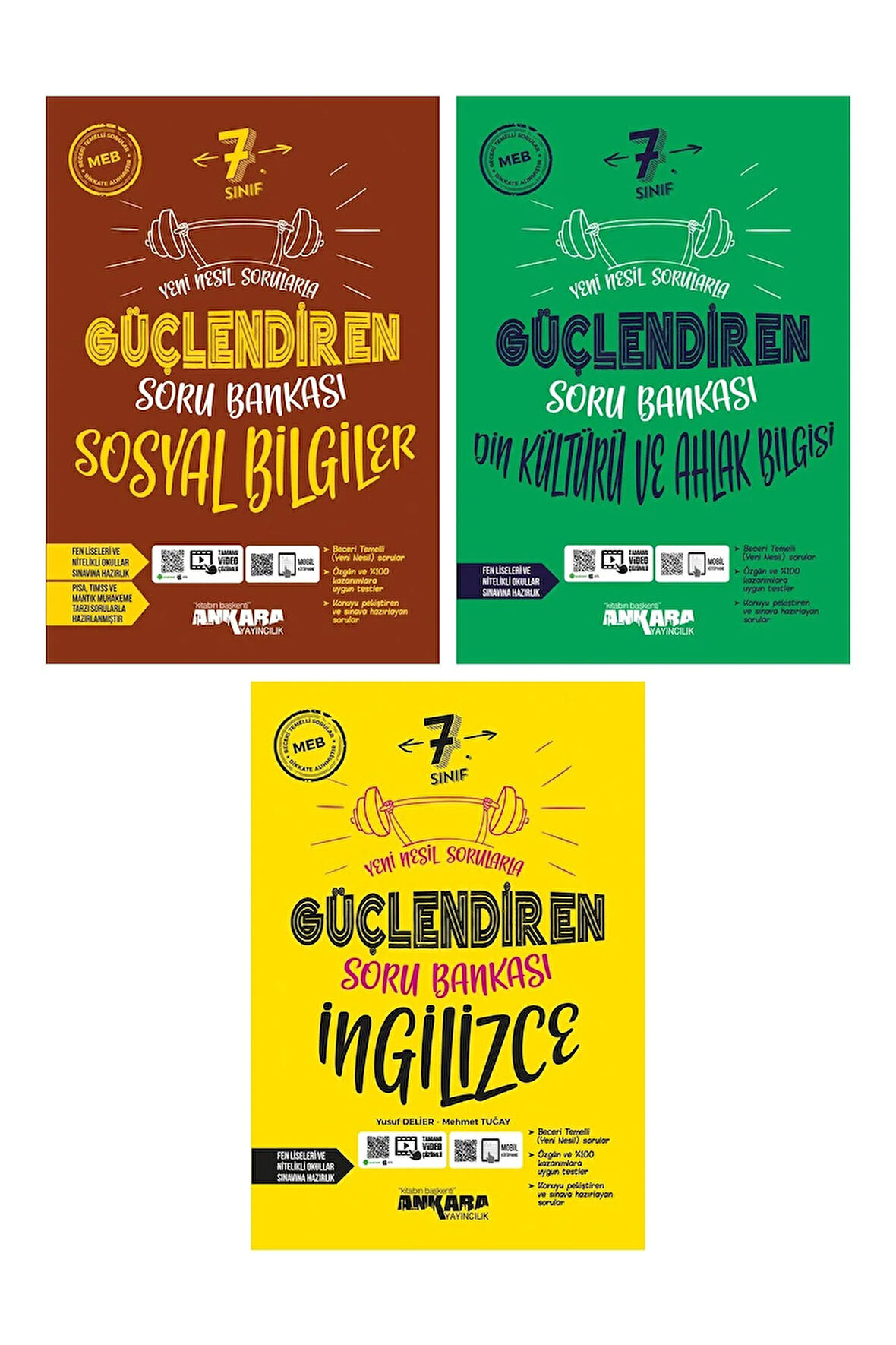 7. Sınıf Sosyal Bilgiler Ingilizce Din Kültürü Güçlendiren Soru Bankası Seti