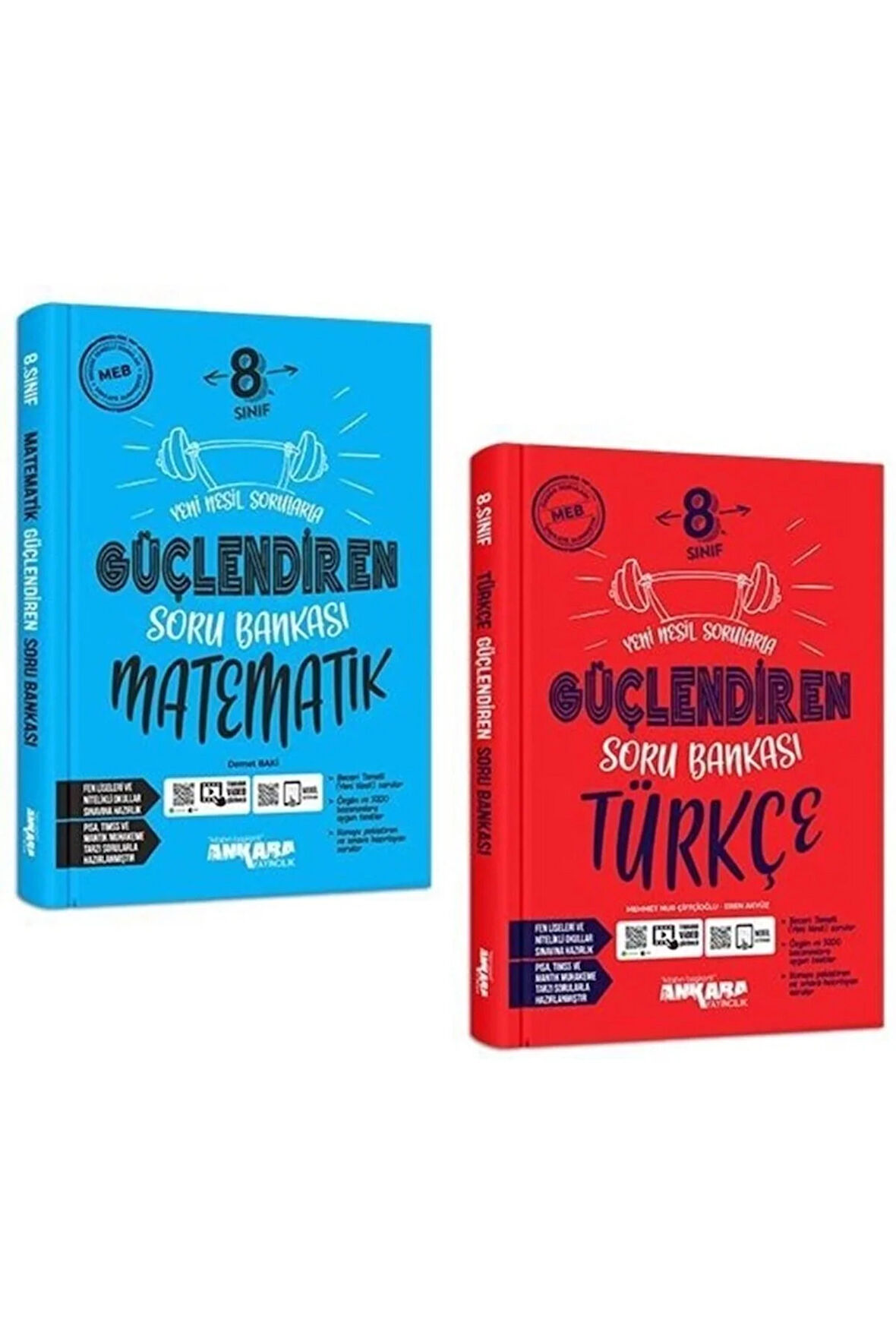 Ankara 8. Sınıf Matematik + Türkçe Güçlendiren Soru Seti 2 Kitap 2023