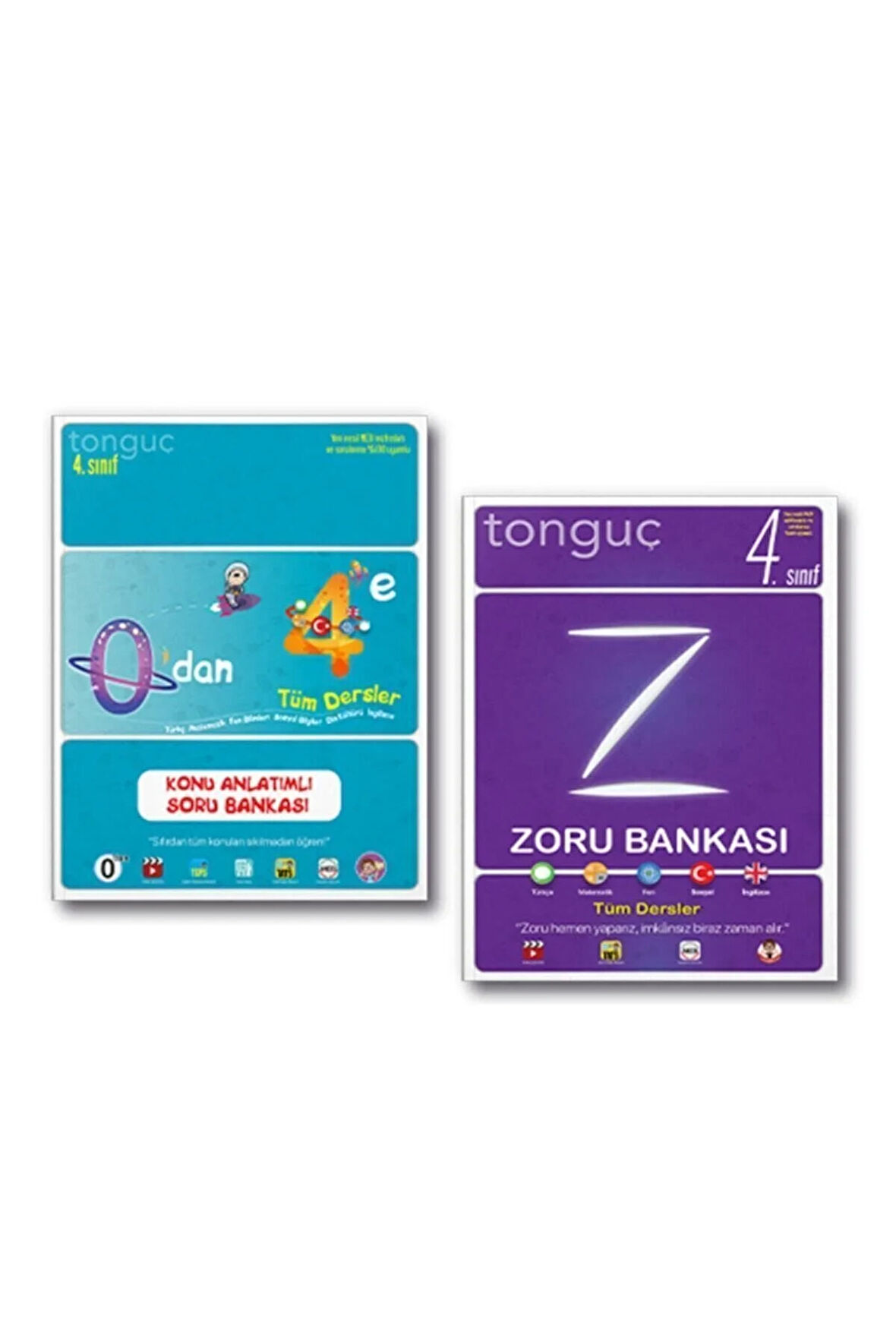 Tonguç 4. Sınıf Tüm Dersler Konu Anlatımlı Soru Zoru Bankası Set 2022 2 Kitap